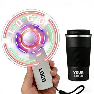 Ventilateur LED portable personnalisé avec message, idéal pour les événements, mariages, promotions, cadeaux d'entreprise, concerts, publicité manuelle - Product Image 1