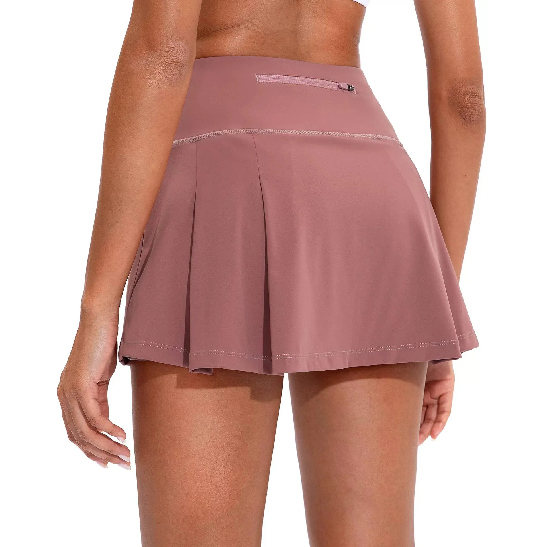 Women Quick Dry Athletic Tennis Skirt Pleated Sport Volleyball Running Skirt