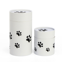 Fabricant d'urnes commémoratives souvenir chat chien empreinte de patte funéraire crémation urnes pour animaux Bio cendres Tube de dispersion pour l'enterrement de l'eau