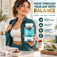 Gummies Maca Plus pour le volume et le galbe des fesses, le tonus et le remodelage corporel avec formule à base de racine de Maca, soin quotidien de bien-être féminin OEM
