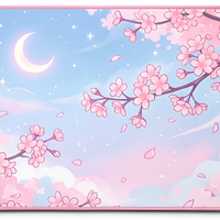 Tapis de souris de jeu Anime Cherry Blossom, tapis de bureau doux en micro-tissu, surface tissée antidérapante, design personnalisé