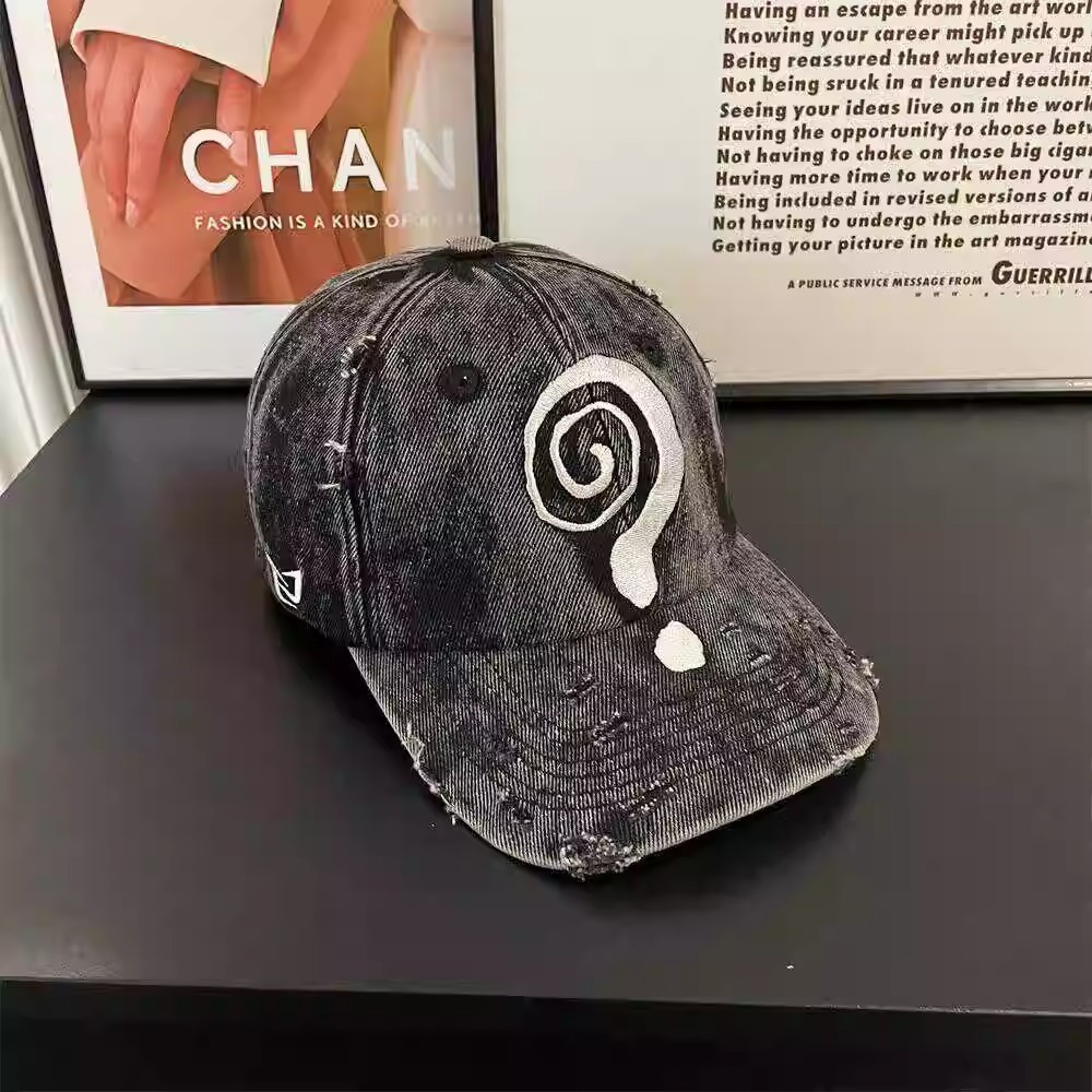 Signo de interrogación vaquero-negro y gris