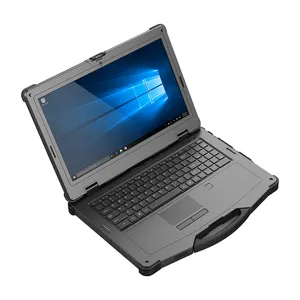 15.6 pollici completamente industriale robusto computer portatile Intel Core i7 16GB RAM 256GB SSD stock a buon mercato robusto Notebook tordo N15W