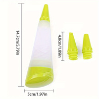 Ensemble de pistolets à pâtisserie en plastique 1 pièce, outils de décoration de gâteaux, tubes à presser pour la décoration de desserts, embouts, fournitures de pâtisserie DIY, lavage à la main uniquement