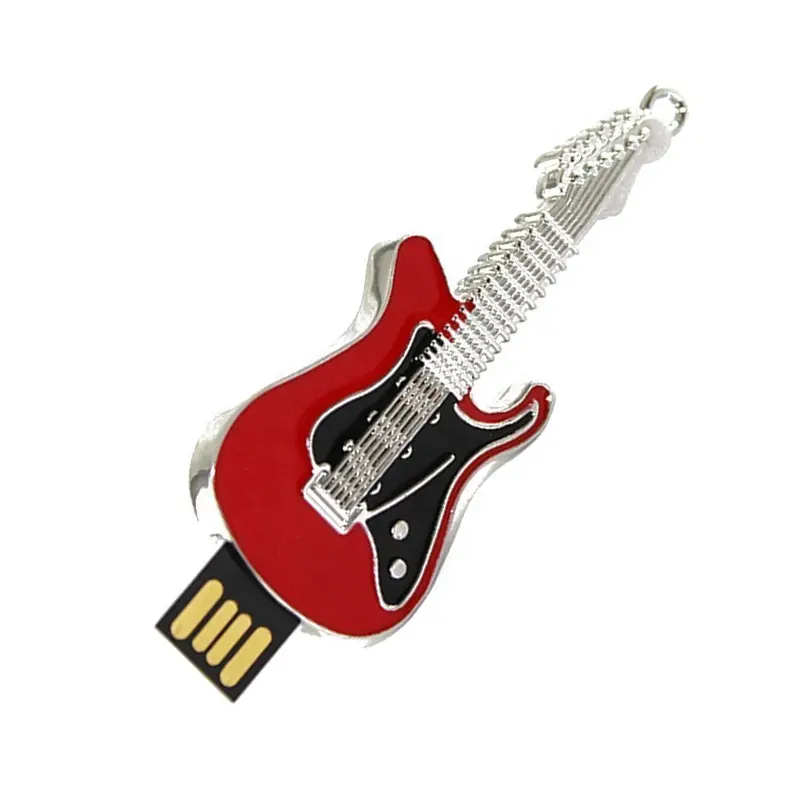 כלי נגינה USB מקל מתכת צבעוני גיטרה Pendrive 4GB 8GB 16GB 32GB 64GB memoria USB פלאש כונני עבור מתנה