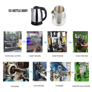 Fabrika özel elektrikli su ısıtıcısı yapma makinesi elektrik sıcak su çay yapma paslanmaz çelik alüminyum su ısıtıcısı üretim hattı - Product Image 4