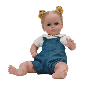 Muñeca de bebé Reborn realista de 24 pulgadas para recién <span class=keywords><strong>nacido</strong></span>, muñeco de bebé de silicona suave de vinilo completo - Product Image 5