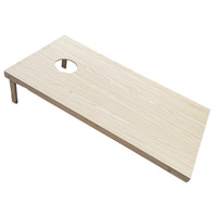 Planche de jeu de lancer de sacs de sable en bois, style américain classique, jeu de team building parent-enfant pour le camping, Cornhole 90x60cm