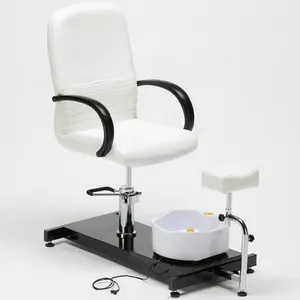 Cheap pedicure chair with massage bowl Hair salon nail chair with stool Portable beauty salon chair for small barber shop