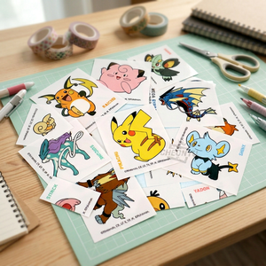 ชุดสติกเกอร์พีวีซีพิมพ์ลายยูวี DIY 18 ชิ้น ลายตัวการ์ตูนเกาหลีน่ารัก สำหรับติดไดอารี่ เคสมือถือ ขายส่งจำนวนมาก - Product Image 3
