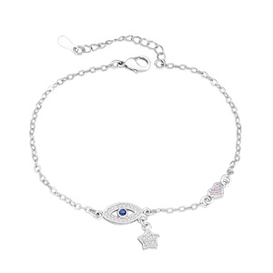 Pulseira Charmosa Delicada Estilo Boêmio com Zircônia Rosa Brilhante e Corrente Ajustável de Cobre para Uso Diário Feminino - Product Image 4