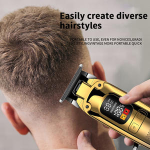 Cortadora de pelo inalámbrica recargable con pantalla LED más vendida OEM de fábrica, cortadora de pelo de bajo ruido - Product Image 3