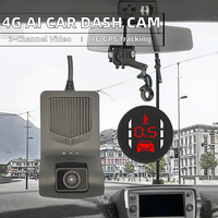 Caméra embarquée GPS 3 canaux 4G ADAS DMS avec écran TFT, enregistreur de conduite intelligent à double objectif, garantie 1 an pour taxis/camions/bus/véhicules de transport de passagers