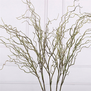 Vendita calda a stelo lungo ramoscello ramo di albero artificiale di plastica verde marrone <span class=keywords><strong>legno</strong></span> <span class=keywords><strong>rami</strong></span> secchi per natale matrimonio decorazione della casa - Product Image 2