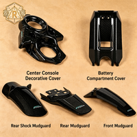 Kit de Carenado de Fibra de Carbono de Grado de Competición para Surron Light Bee X, Guardabarros, Cubierta de Batería y Piezas de Adorno para Bicicleta Eléctrica Todoterreno
