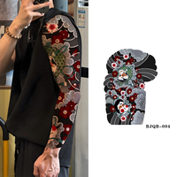 Tatouage temporaire complet du bras, autocollant longue durée et sûr, motif tribal pour hommes, tatouage complet de la main et de la manche