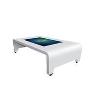 Nouveau 65 pouces moderne restaurant médias table mult fonction intelligent kiosque publicitaire écran tactile menu affichage table tactile