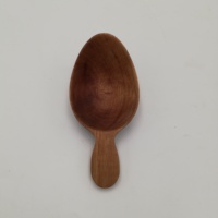 Pelle utilitaire en bois d'acacia massif à fond rond, cuillère-mesure à usages multiples, 5 pièces