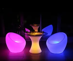 Lampu meja cocktail luar ruangan, dengan lampu panggung LED, lampu kursi kubus led 10-50 cm