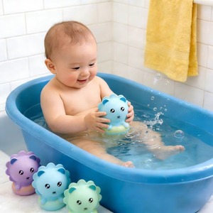 Hot Selling Octopus Shaped Vinyl Kawaii Squishy <b>Bath</b> Stress Relief Decompression Toys for Kids Boys and Girls - Product Image 2