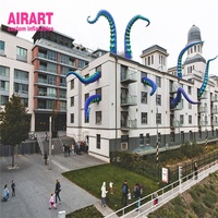 Tentacules gonflables de pieuvre artificielle tentacules dj stand