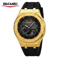 SKMEI 2471 hommes nouvelle mode analogique-numérique montre de sport 50M étanche poignet Reloj avec alarme résine Silicone bande en gros