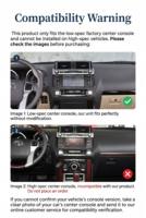 Radio para Auto con Pantalla Vertical de 12.1 Pulgadas para Toyota Prado (2014-2017), con Sistema Multimedia Inalámbrico Android Auto y CarPlay, Unidad Principal con Bluetooth