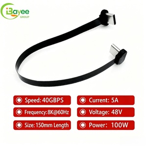 Superior Flexibility & Stretchable Male to Male Type-C 3.2 Full Function FPC Fast Charging Usb Cable Type-c <b>for</b> Flash Disk - Product Image 2
