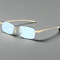 Lunettes de soleil personnalisées sans cadre avec tête de léopard au design unique pour la photographie de rue à la mode et la mode transfrontalière