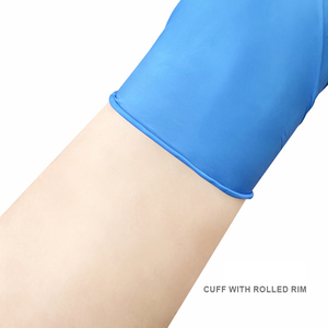 Guantes desechables de nitrilo puro Color azul 3,5g/4,0g Guantes DE TRABAJO antiestáticos Guantes protectores impermeables 100 unids/caja - Product Image 5