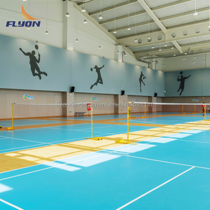 Azulejos entrelazados de suelo deportivo de PVC comercial para gimnasio, estadio, Fitness - Product Image 1
