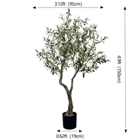 Bunga Buatan Ukuran Khusus, Pohon Bonsai Buatan, Tanaman Zaitun Buatan, Pohon Buatan dengan Batang yang Dapat Dilepas