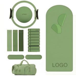 13-Piece Eco-friendly PVC Pilates Accessory Set Includes Yoga Ball <b>Ring</b> <b>Stretch</b> Band Five-Piece Resistance Band Fitness-Specifc - Product Image 5