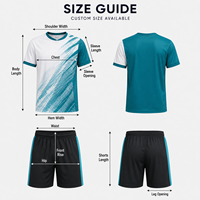 Ensemble maillot et short de football personnalisé pour jeunes, texture diagonale, impression par sublimation, uniforme sportif pour matchs et entraînements des équipes juniors