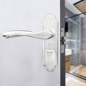 Stainless Steel Bathroom <strong>Handle</strong> Door <strong>Lock</strong> Sliding Glass Door <strong>Lock</strong> Set <strong>Lock</strong> Door <strong>Handle</strong> - Product Image 6
