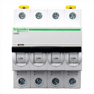 Interruptor Automático Miniatura de 4 Polos con Curva C, A9F28416, 16A, 400V, Riel DIN, Protector de Sobrecarga y Cortocircuito - Product Image 1
