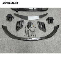   Kit carrosserie en fibre de carbone sèche avec lèvre avant, diffuseur arrière et aileron arrière pour Mercedes-Benz Classe S W223 S450 S500 2021-2024