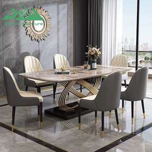 Tavolo da Pranzo Rettangolare Elegante in Stile Nordico Wayon per Arredamento di Residenze di Lusso - Product Image 4