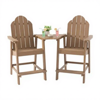 Chaise haute Adirondack en polystyrène, tabouret de bar écologique, résistant aux intempéries, chaise de sauveteur pour balcon