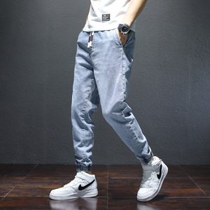 Pantaloni da Jogger a vita alta Casual da <span class=keywords><strong>uomo</strong></span> M-5XL taglie forti primavera <span class=keywords><strong>Jeans</strong></span> - Product Image 4