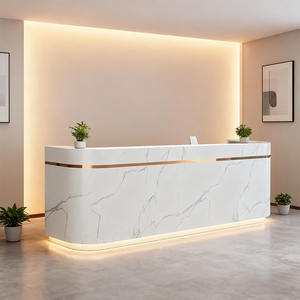 Cong thiết kế sang trọng nội thất văn phòng quầy trước bàn hiện đại thu ngân Câu Lạc Bộ giải trí bàn tiếp tân Thẩm mỹ viện - Product Image 2