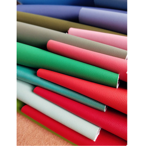 Telas de microfibra con relieve de cuero sintético PU, resistentes a la abrasión, para calzado. - Product Image 1