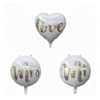 Ballon rond en aluminium de 18 pouces, Mr et Mme, décoration de mariage, amour, Saint-Valentin