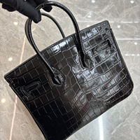 Sac à main de luxe pour femme en cuir véritable à motif crocodile ; Sac de soirée élégant pour le quotidien, vente en gros d'usine