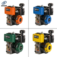 Moteur diesel 192F 13,0 CV 500cc, style motoculteur, moteur renforcé avec démarrage électrique pour machines lourdes et fourniture OEM