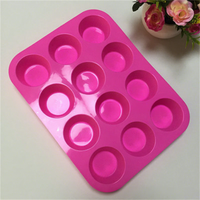 Moules à tartelettes DIY antiadhésifs 12 cavités en silicone réutilisables, compatibles lave-vaisselle et four, pour muffins et cupcakes