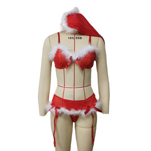 Approvisionnement transfrontalier Lingerie <span class=keywords><strong>sexy</strong></span> de style européen et américain en tissu Dobby polyester, Costumes de jeu de rôle pour femmes, Tenues de Noël - Product Image 3