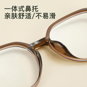 Montures de lunettes rondes TJ5758 en TR90, largeur moyenne, verres en acrylique, anti-lumière bleue, unisexe, fabriquées à Danyang - Product Image 3