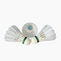 Balles de compétition de badminton haut de gamme NO 1 – Qualité supérieure, durables, sans peluches, trajectoire de vol stable, excellente sensation au toucher