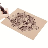 Peaux d'entraînement pour tatouage en silicone latex rose 3mm 14*19cm 100g, fournitures PMU, vente en gros usine